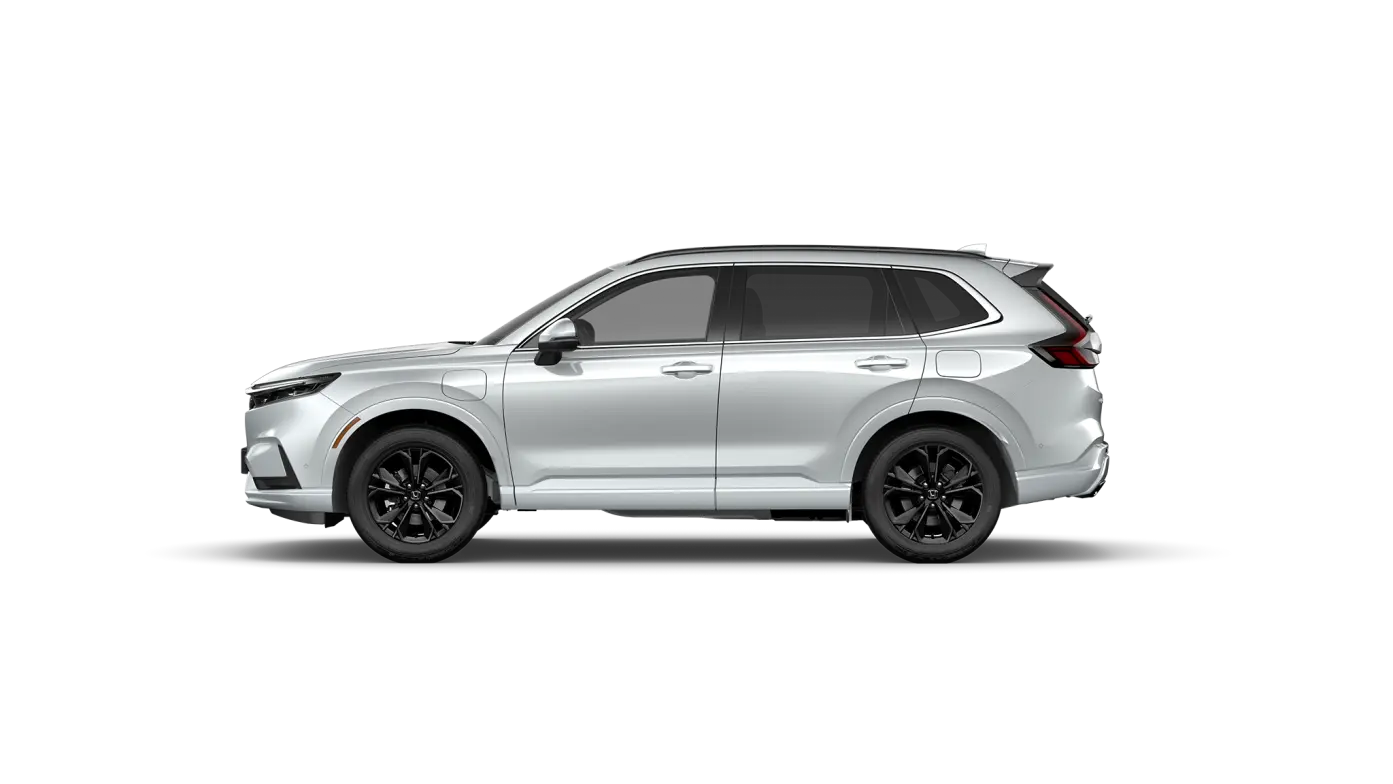 Bočný pohľad na model Honda CR-V Hybrid.