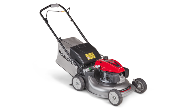 Kosačka Honda, predný trojštvrťový pohľad, sprava.