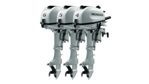 BF6, BF5 a BF4, predný trojštvrťový pohľad na motory.