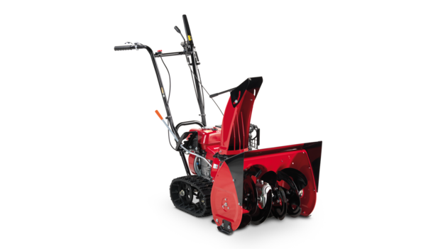 Trojštvrťový pohľad sprava na snehovú frézu radu 6.